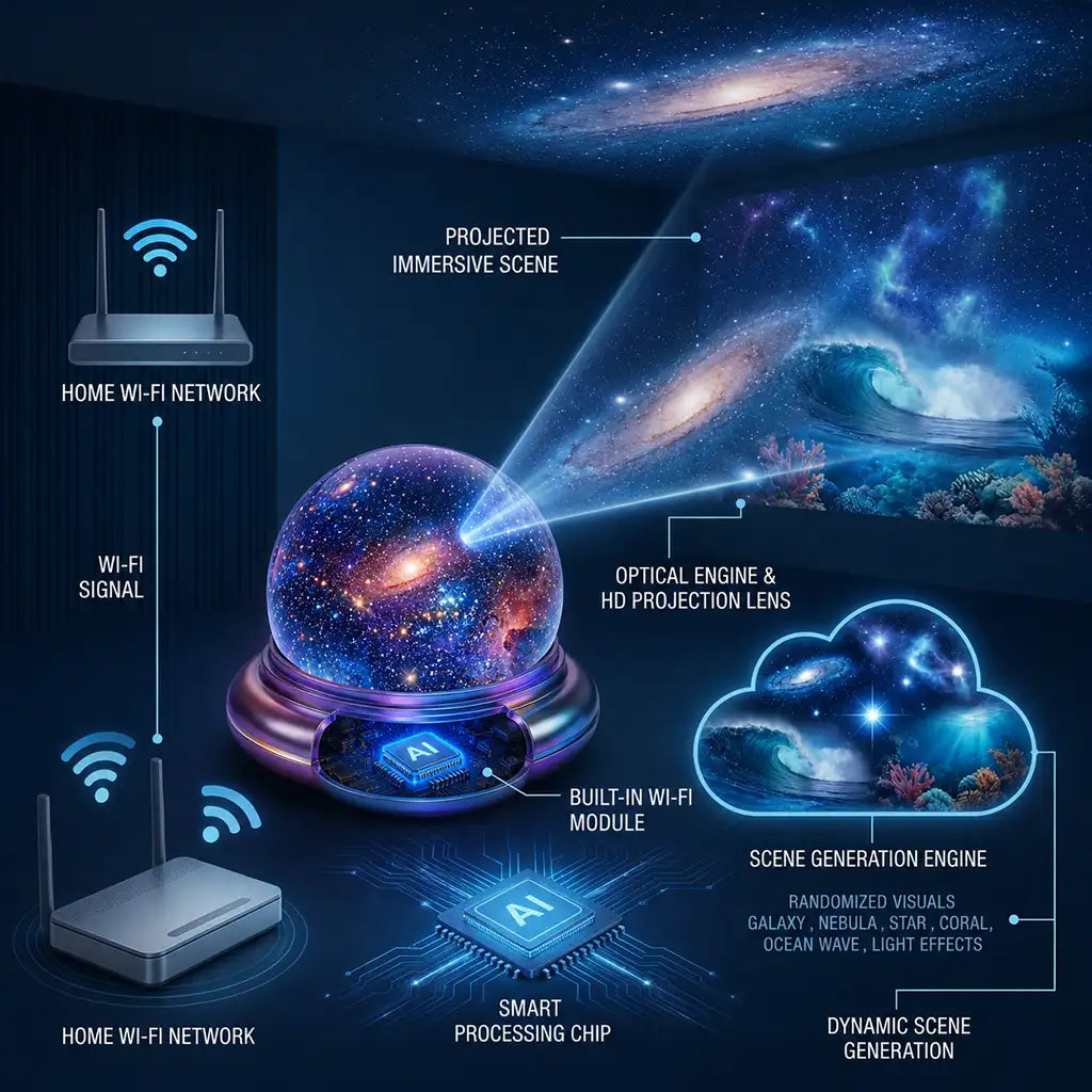 Smart Night Light Projector
